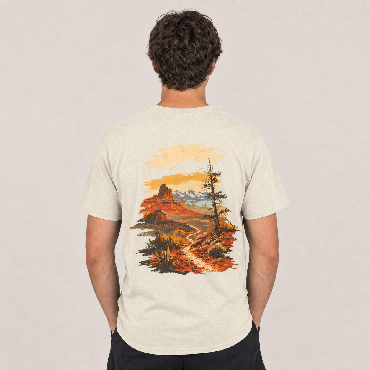 Vintage Sunset Canyon Graphic Tee